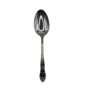 Oneida Venus Stainless Steel Serving Spoon Floral Pattern Discontinued 7 5/8”